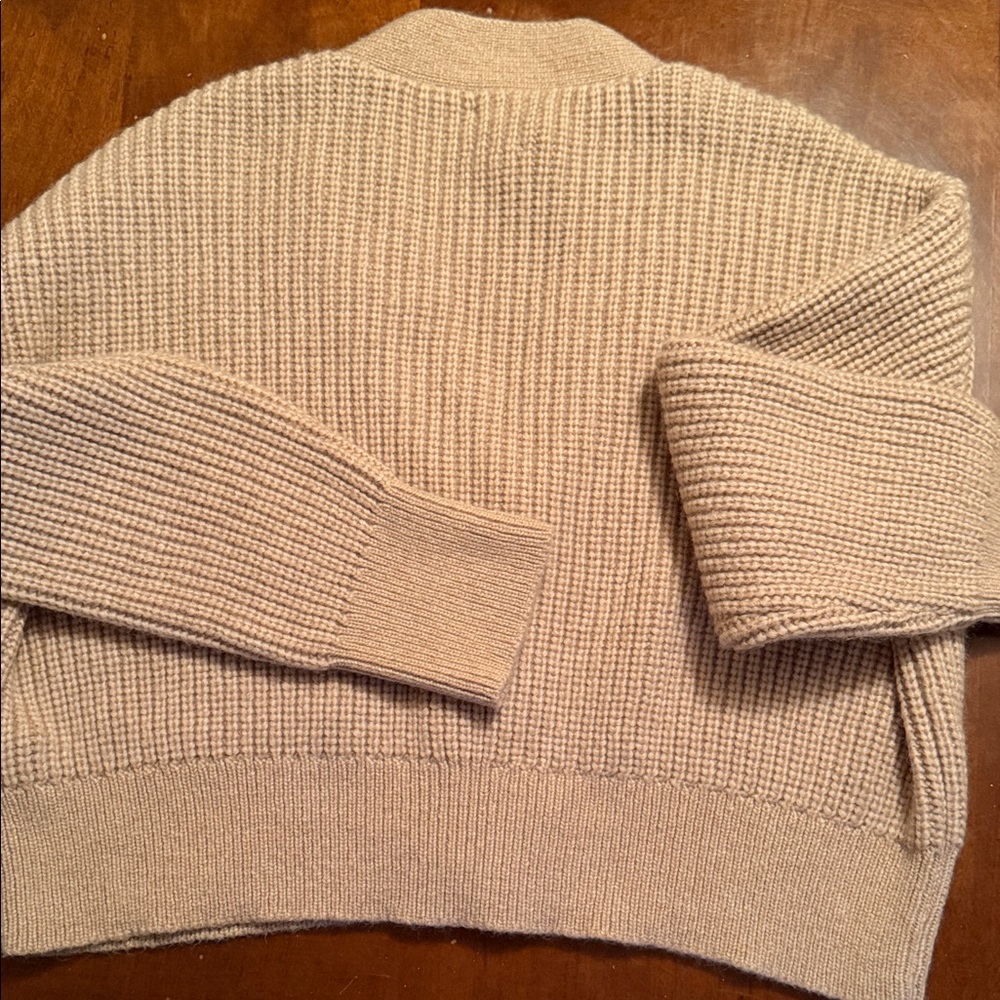 Anine Bing Taupe-Beige Button Cardigan - Picture 5 of 5